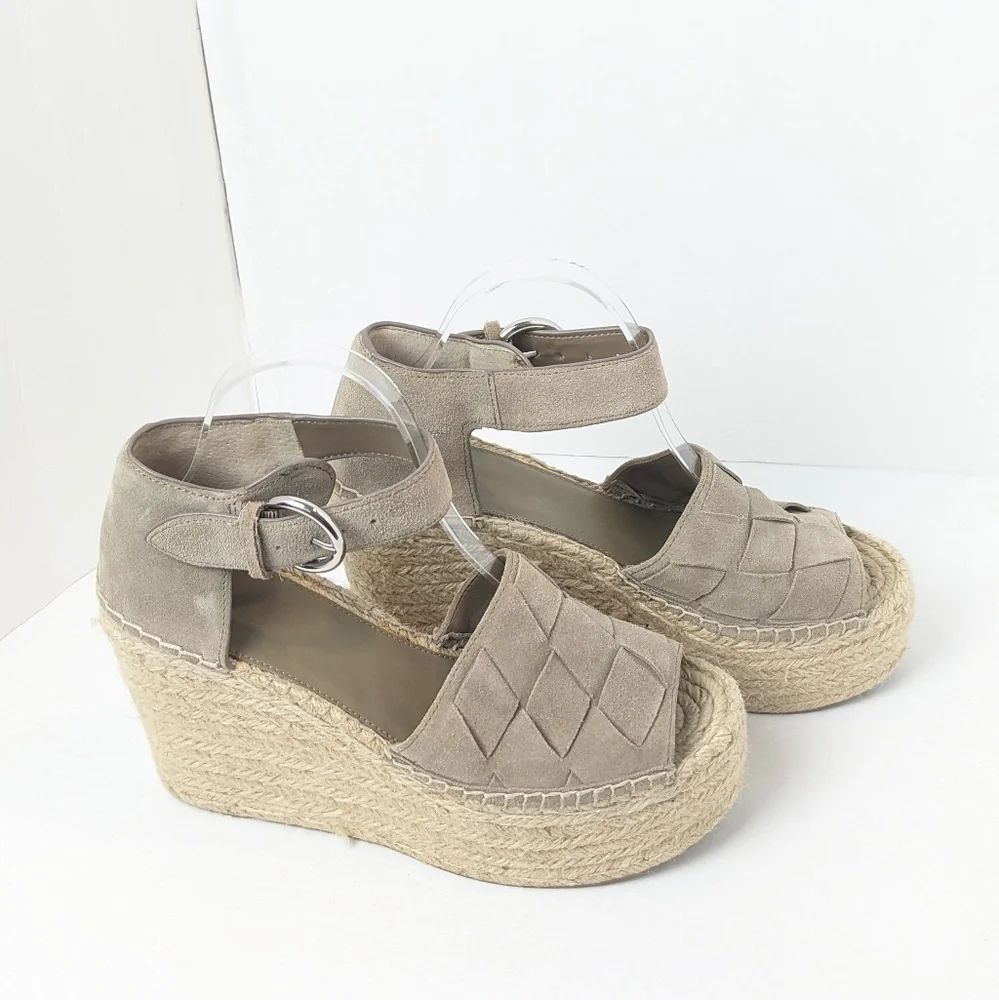 Marc Fisher Suede Espidrille Wedges - Picture 15 of 16